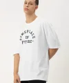 Erkek Baskılı Oversize T-shirt - Beyaz