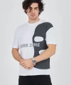 Erkek Baskılı T-Shirt - Beyaz