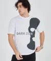 Erkek Baskılı T-Shirt - Beyaz