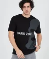 Erkek Baskılı T-Shirt - Siyah