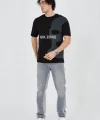 Erkek Baskılı T-Shirt - Siyah
