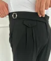 Erkek Bel Toka Detaylı Pileli Pantolon