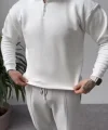 Erkek Beyaz Sweatshirt
