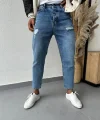 Erkek Cep Yırtık Detaylı Mom Jean
