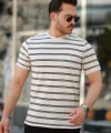 Erkek çizgili Kısa Kollu T-shirt