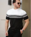 Erkek çizgili Kısa Kollu T-shirt