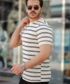 Erkek çizgili Kısa Kollu T-shirt