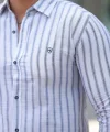 Erkek çizgili Uzun Kollu Gömlek