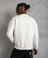Erkek Düz Bisiklet Yaka Sweat - Beyaz