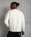 Erkek Düz Bisiklet Yaka Sweat - Beyaz