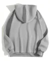 Erkek Düz Kapüşonlu Sweat - Boyalı Gri