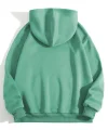 Erkek Düz Kapüşonlu Sweat - Mint Yeşili