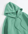 Erkek Düz Kapüşonlu Sweat - Mint Yeşili