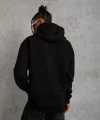 Erkek Düz Kapüşonlu Sweat - Siyah