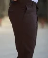 Erkek Düz Kesim Bilek Boy Kumaş Pantolon