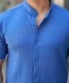 Erkek Hakim Yaka Kısa Kollu Gömlek