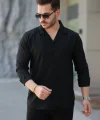 Erkek Kadife Dokulu Uzun Kollu Gömlek