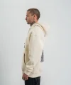 Erkek Kapşonlu Double Oversize Dijital Patchli SweatShirt - Krem