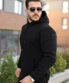 Erkek Kapüşonlu Üç İplik Şardonlu Hoodie