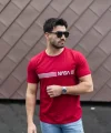 Erkek Kısa Kollu Nasa Baskı Basic Erkek T-shirt