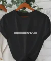 Erkek Kısa Kollu NASA Baskı Bisiklet Yaka T-shirt