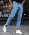 Erkek Mavi Mom Jean