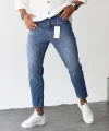 Erkek Mavi Mom Jean