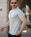 Erkek Mini Jakarlı Kısa Kollu T-shirt