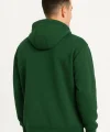 Erkek Ovarsize Kapüşonlu Swetshirt Kanguru Çepli Cıtcıtlı 3 iplik Şardonlu Hoodie - Haki