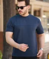 Erkek Oversize Bisiklet Yaka Kısa Kollu T-shirt
