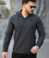 Erkek Pamuklu Kapüşonlu Gömlek