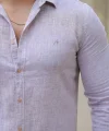 Erkek Pamuklu Keten Gömlek