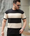 Erkek Parçalı Renk Kısa Kollu Tişört