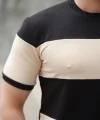 Erkek Parçalı Renk Kısa Kollu Tişört