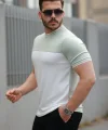 Erkek Parçalı Renk Oysho Kumaş Kısa Kollu Tişört