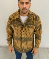 Erkek Polar Fermuarlı Sweatshirt – Kapüşonsuz, Cepli, Yumuşak Dokulu, Oversize Rahat Kalıp, Kışlık Sıcak Tutan Fermuarlı Üst - Sarı