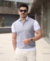 Erkek Polo Yaka Fermuar Detaylı Tişört