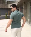 Erkek Polo Yaka Fermuar Detaylı Tişört