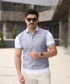 Erkek Polo Yaka Fermuar Detaylı Tişört