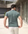 Erkek Polo Yaka Fermuar Detaylı Tişört