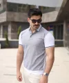 Erkek Polo Yaka Fermuar Detaylı Tişört