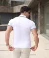 Erkek Polo Yaka Fermuar Detaylı Tişört