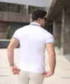 Erkek Polo Yaka Fermuar Detaylı Tişört