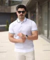 Erkek Polo Yaka Fermuar Detaylı Tişört