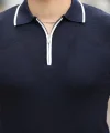 Erkek Polo Yaka Yarım Fermuar Tişört