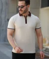 Erkek Renkli Yaka Kısa Kollu Tişört
