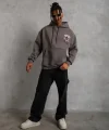 Erkek SCHOOL BOY Baskılı Kapüşonlu Sweat - Gri