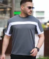 Erkek şerit Detaylı Kısa Kollu T-shirt