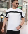 Erkek şerit Detaylı Kısa Kollu T-shirt