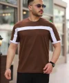 Erkek şerit Detaylı Kısa Kollu T-shirt